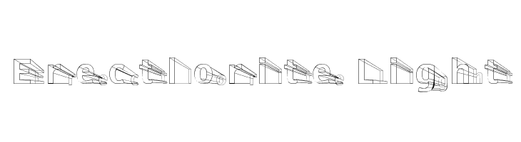Erectlorite Light Font