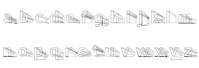 Erectlorite Light Font LOWERCASE