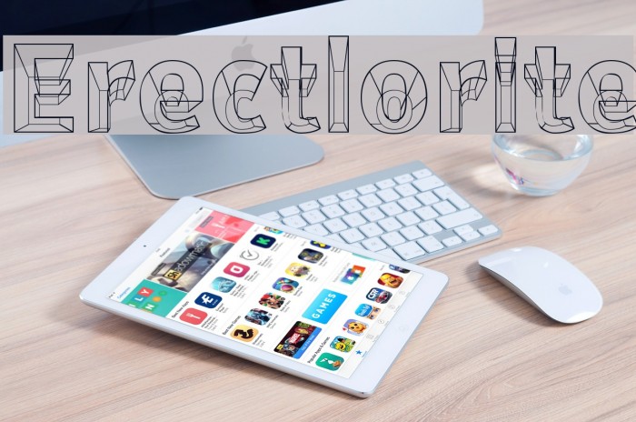 Erectlorite Font examples