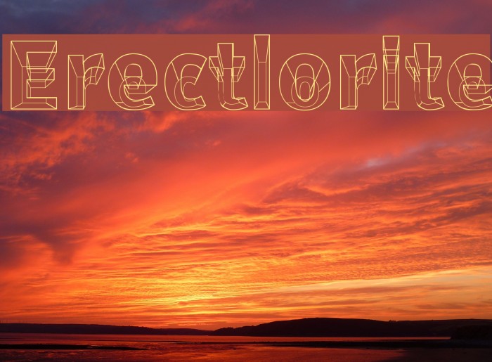 Erectlorite Font examples