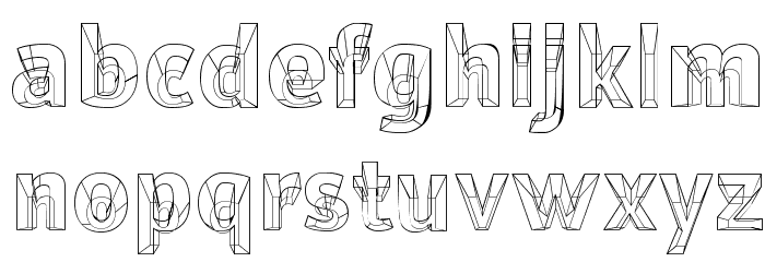 Erectlorite Font LOWERCASE