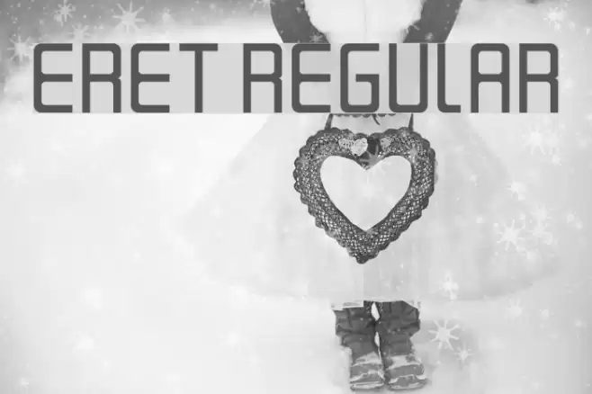 Eret Regular Font examples
