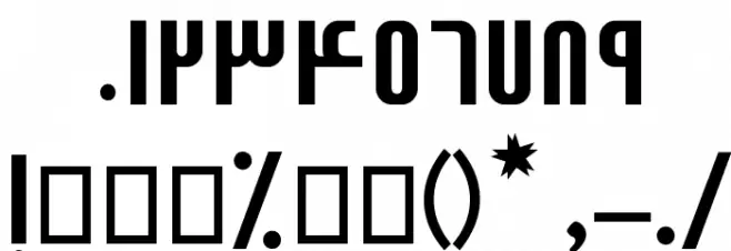 Erfaan Font OTHER CHARS