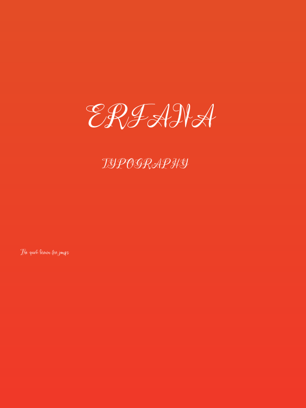 Erfana Poster