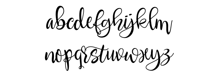 Erfana Font LOWERCASE