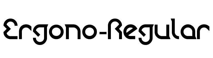 Ergono-Regular  Frei Schriftart Herunterladen