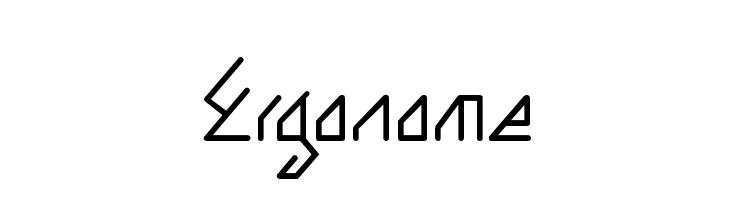 Ergonome फ़ॉन्ट