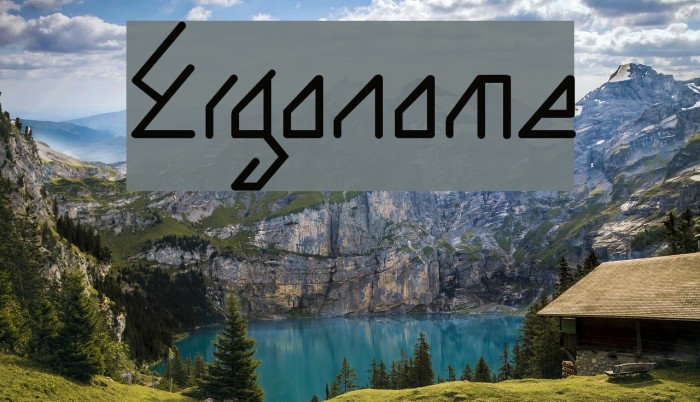 Ergonome Font examples