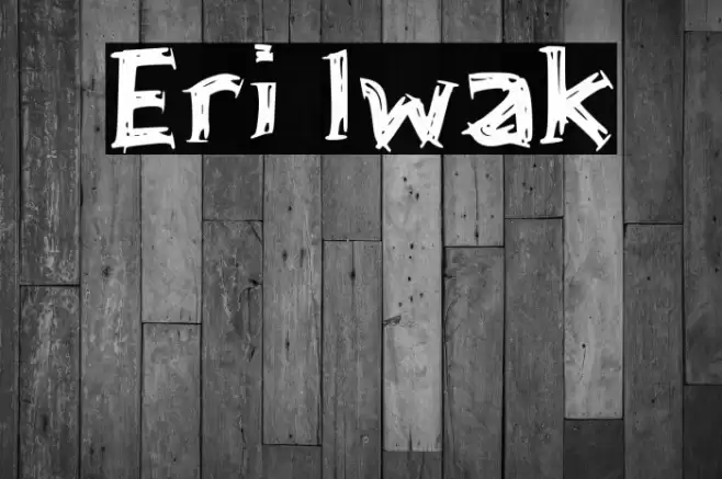 Eri Iwak Font examples