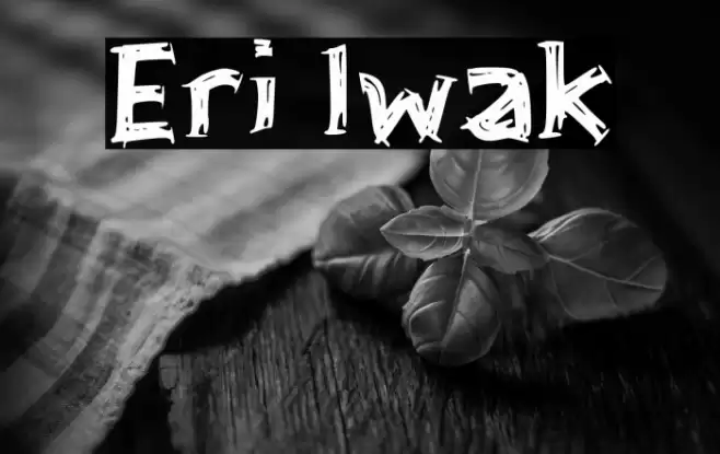 Eri Iwak Font examples