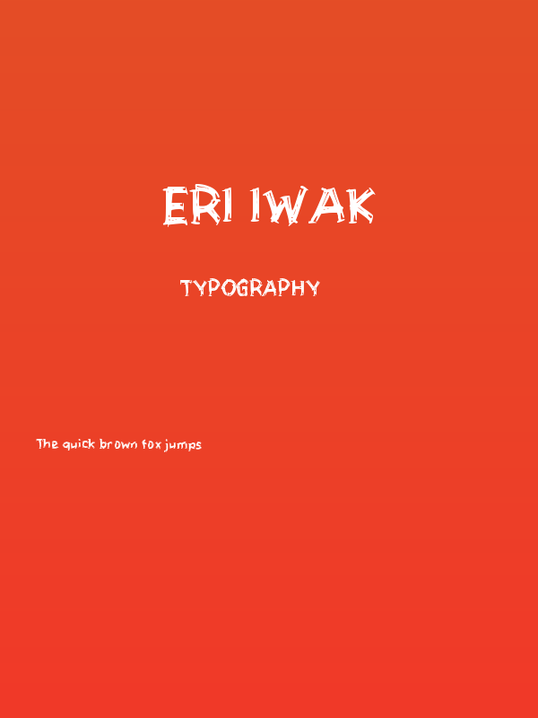 Eri Iwak Poster