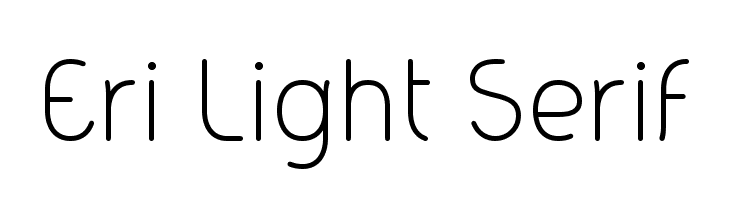 Eri Light Serif  font caratteri gratis