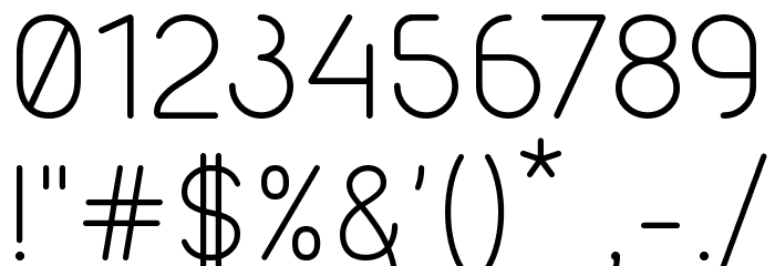Eri Light Serif Font OTHER CHARS