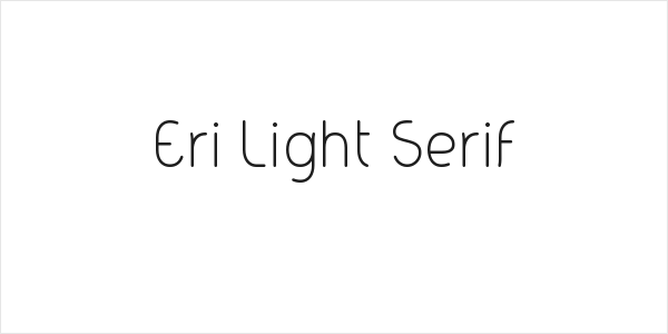 Eri Light Serif Logo