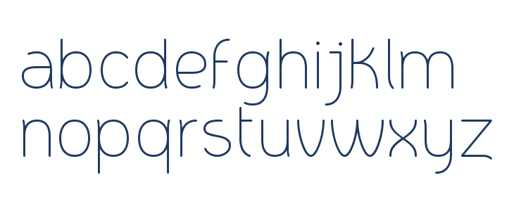 Eri Ultra Light Serif Lowercase