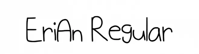 EriAn Regular  नि: शुल्क फ़ॉन्ट्स डाउनलोड