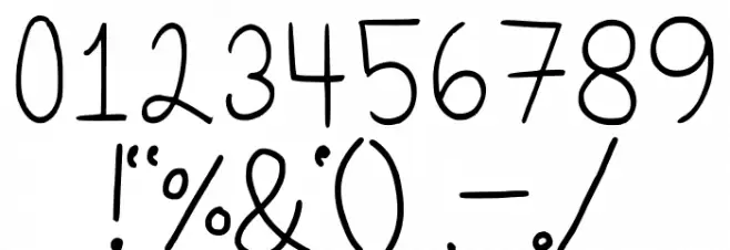 EriAn Regular Font OTHER CHARS