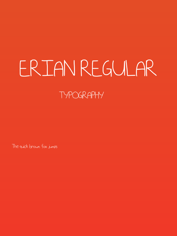 EriAn Regular Poster