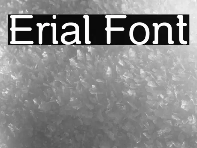 Erial Font examples