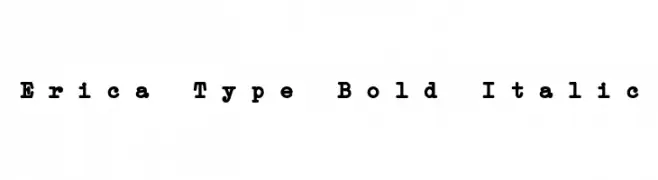 Erica Type Bold Italic  नि: शुल्क फ़ॉन्ट्स डाउनलोड
