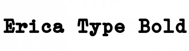 Erica Type Bold  Скачать бесплатные шрифты