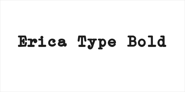 Erica Type Bold Logo