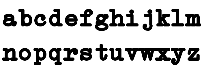 Erica Type Bold Font LOWERCASE