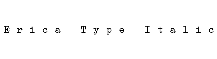 Erica Type Italic Font