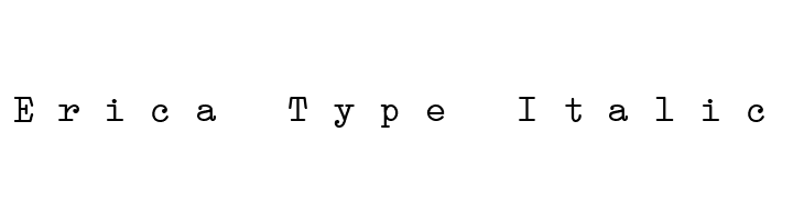 Erica Type Italic  Descarca Fonturi Gratis