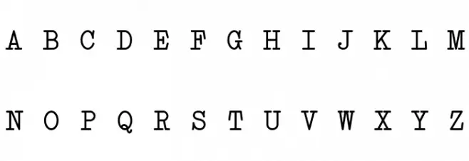 Erica Type Italic Schriftart Groß