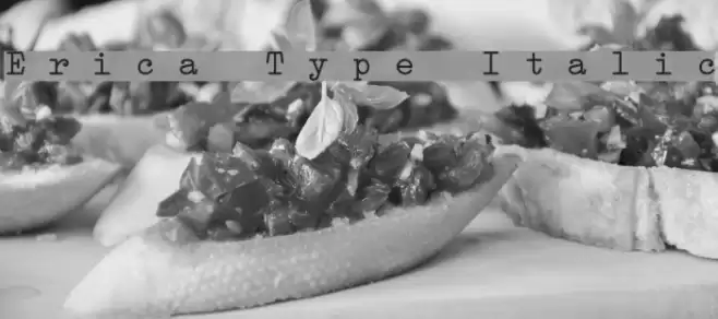 Erica Type Italic  examples