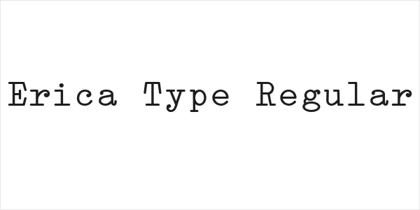 Erica Type Regular Logo