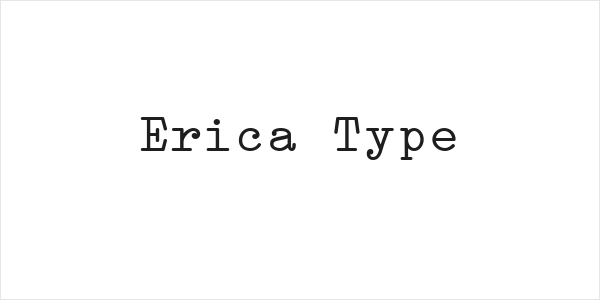 Erica Type Logo