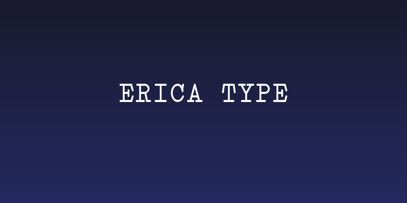 Erica Type Social Header