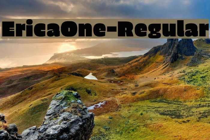 EricaOne-Regular Font examples