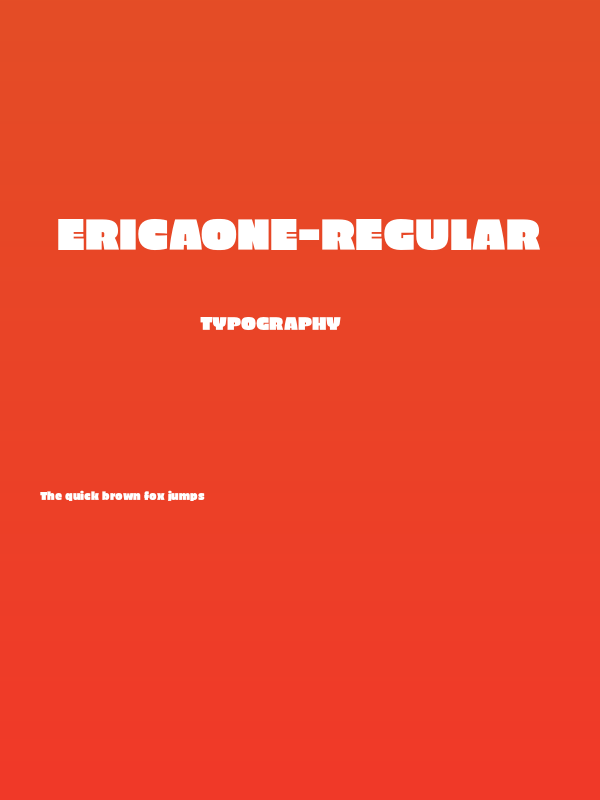 EricaOne-Regular Poster