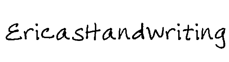 EricasHandwriting  font caratteri gratis