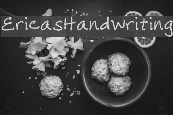 EricasHandwriting Font examples
