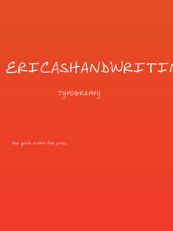 EricasHandwriting Poster