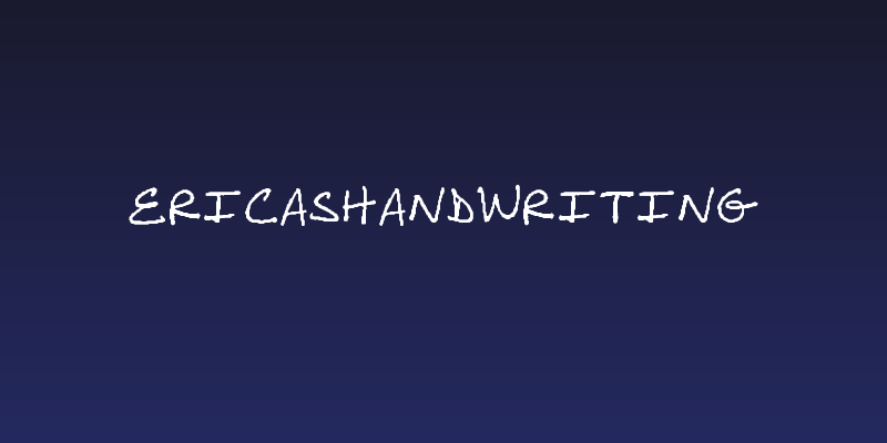 EricasHandwriting Social Header