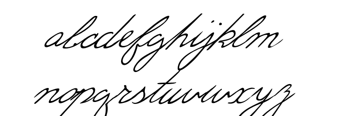 Eric's Font LOWERCASE
