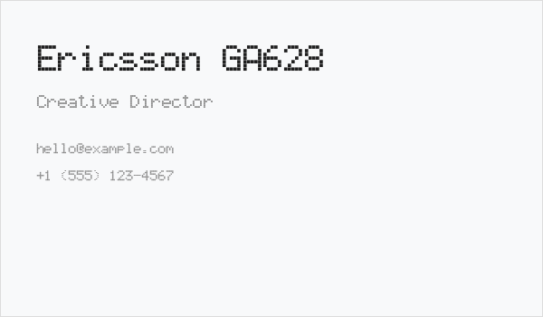 Ericsson GA628 Business Card