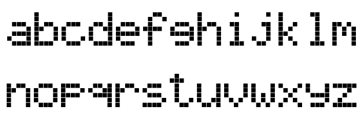 Ericsson GA628 Font LOWERCASE