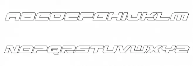 Eridanus 3D Italic 字体 大写