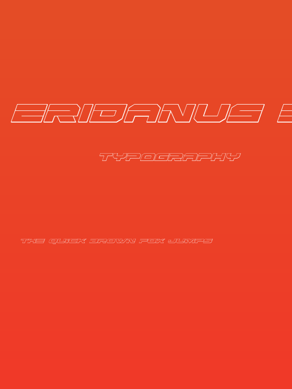 Eridanus 3D Italic Poster