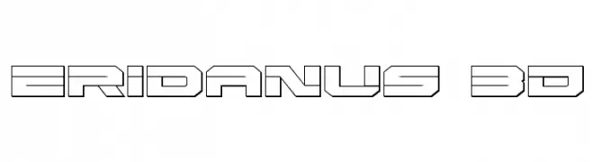 Eridanus 3D  Free Fonts Download