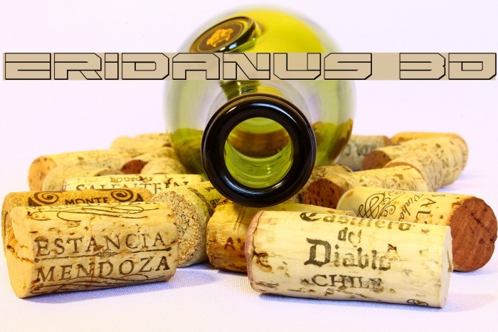 Eridanus 3D Font examples