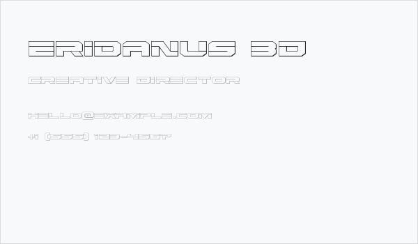 Eridanus 3D Business Card