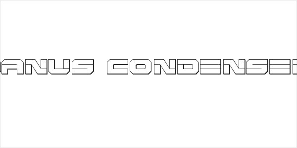 Eridanus Condensed 3D Logo