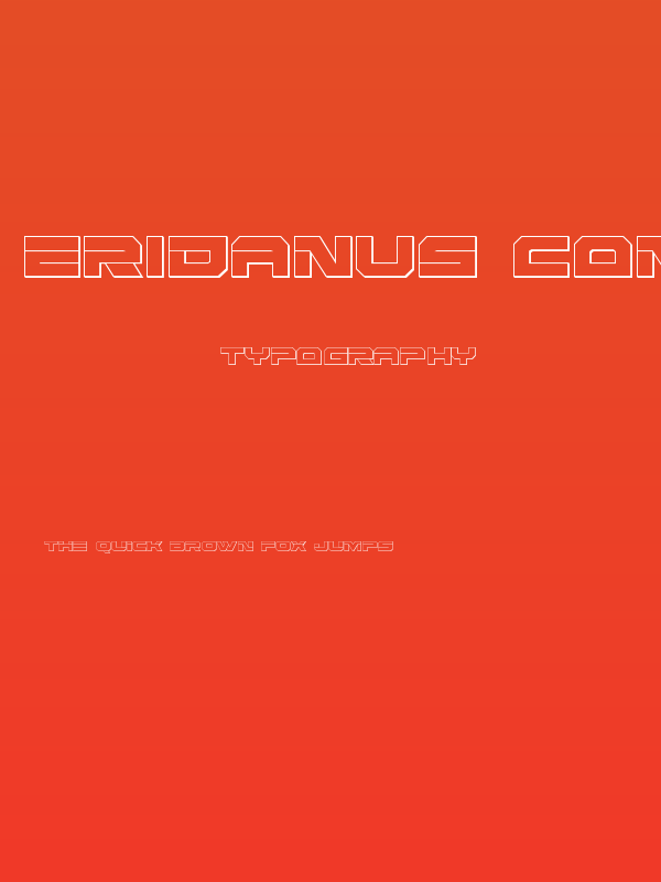 Eridanus Condensed 3D Poster